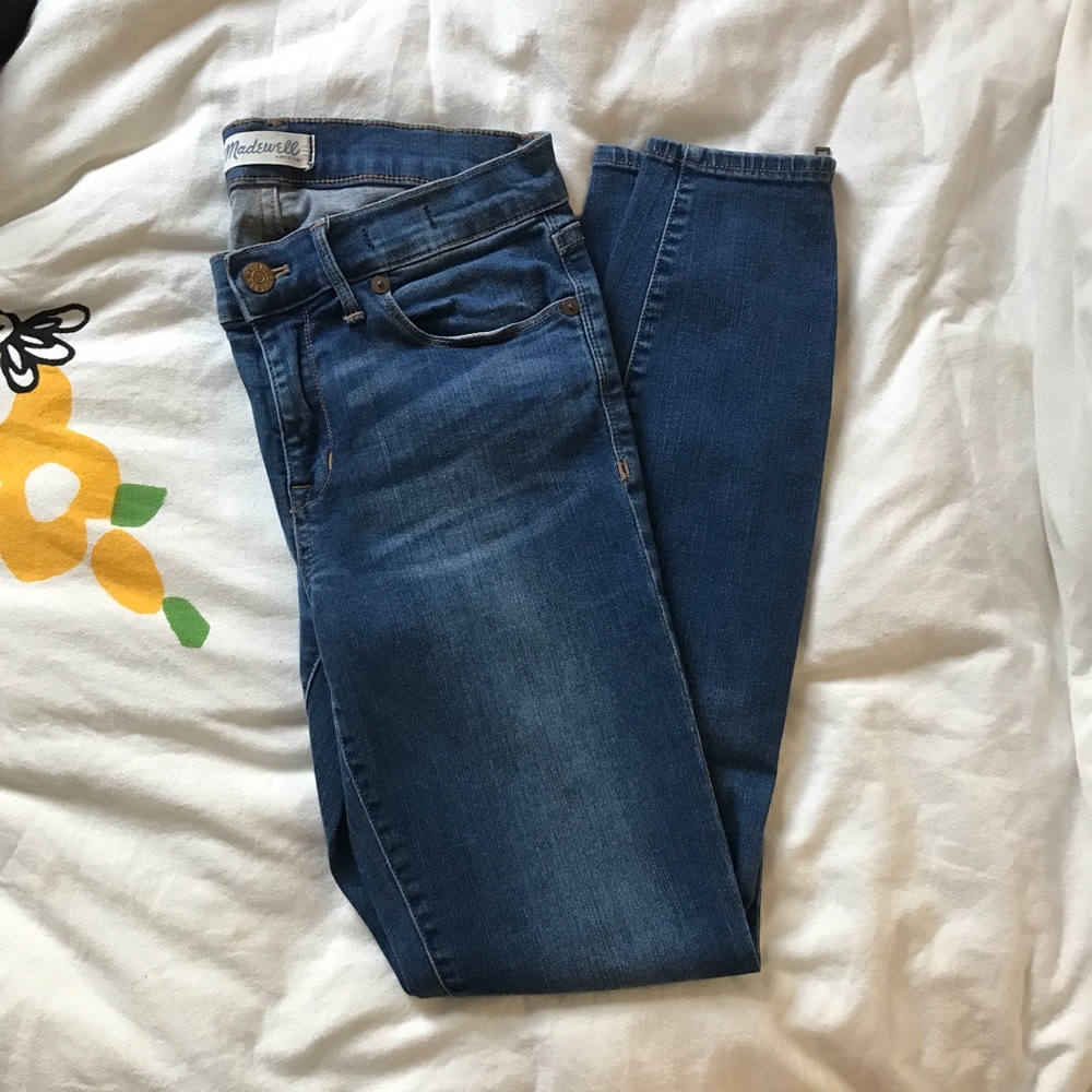 madewell zip ankle skinny jeans